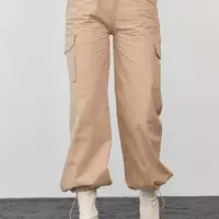 Женские штаны карго в стиле кэжуал - светло-коричневый цвет, M (есть размеры)