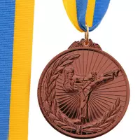 Медаль спортивная с лентой Каратэ C-7016 FDSO    Бронзовый (33508367)