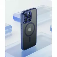 Rock Guard Anti-drop Series TPU Case with Magsafe iPhone 15 Pro Max — Titanium Blue