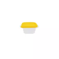 Контейнер (емкость) для пищевых продуктов "Омега" квадратный - 1л желтый