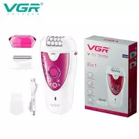 Набір VGR V-722 2 в 1 для догляду, електробритва + епілятор з підсвічуванням