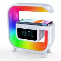 Light Sound Machine G30, RGB нічник, годинник, бездротова зарядка, Bluetooth колонка