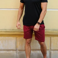 Мужские бордовые шорты летние  / Спортивные костюмы на лето