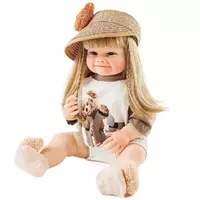 Силиконовая Коллекционная Кукла Реборн Reborn Девочка Кира Полностью Анатомическая ( Виниловая Кукла ) Высота 55 см