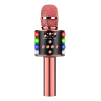 Караоке Микрофон D168 Розовое Золото