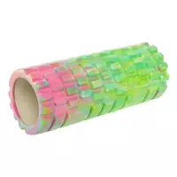 Роллер для йоги и пилатеса (мфр ролл) Grid Combi Roller FI-9367    33см Салатово-розовый (33508401)