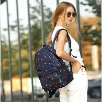 Жіночий рюкзак Sambag Brix PJT з принтом "Flamingo"