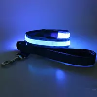 Поводок для собак с подсветкой 120 см заряжающийся Синий
