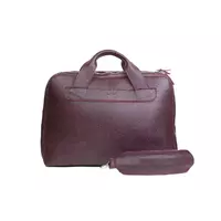 Кожаная деловая сумка Attache Briefcase бордовый флотар