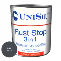 Емаль антикорозійна Rust Stop 3 in 1, Ral 7024 Графітна 2.5л