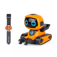 Интерактивный Робот На Радиоуправлении Робот Игрушка Программируемый Со Светом и Звуком Оранжевый