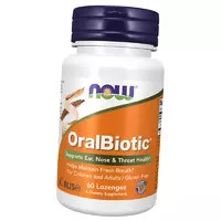 Пробиотик для здоровья ЛОР-органов, Oralbiotic, Now Foods  60леденцов (72128045)