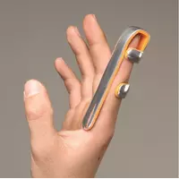Ортез-шина для фіксації пальця руки «Бейсболіст» ORTHOPEDICS MEDICAL HS44 шина на палець при травмах, Розмір S