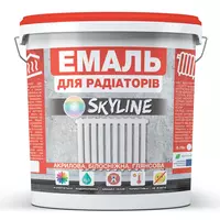 Эмаль Для Радиаторов акриловая термостойкая глянцевая SkyLine 10 л Белая